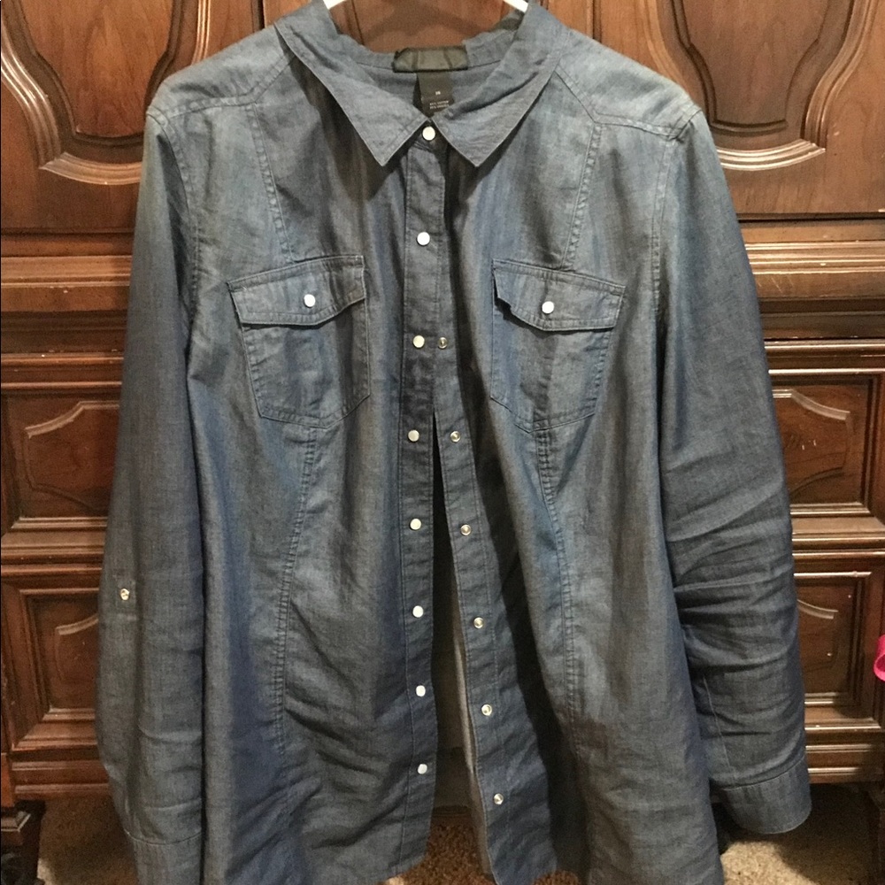 Lane Bryant jean shirt